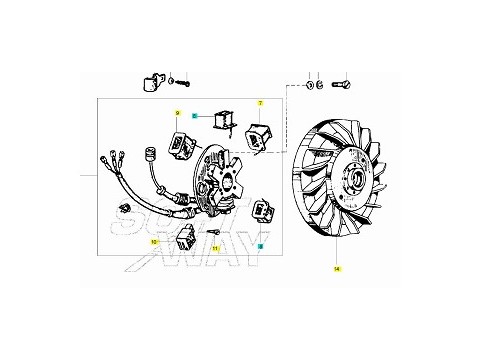 kit volano magnete / statore kit volano magnete / statore